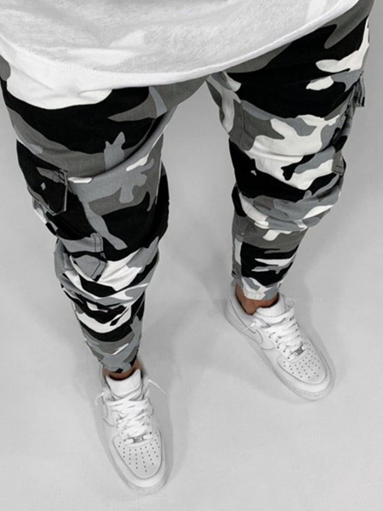 Commando Camo Cargo Joggers: Stylish Comfort for the Modern Man - Black Opal PMC