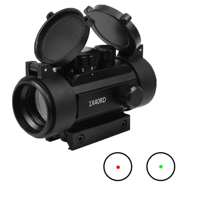 LUGER Tactical 1x40 Red Dot Sight: Enhanced Precision for Hunting and Shooting - Black Opal PMC