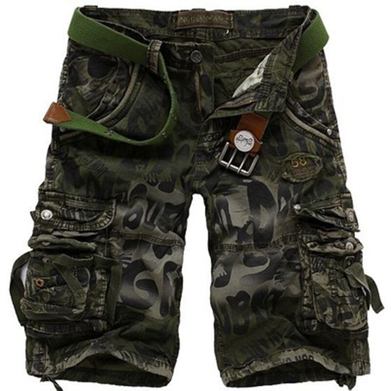 Urban Explorer Camo Cargo Shorts: Stylish and Functional Summer Fashion for Men