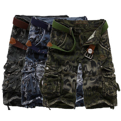 Urban Explorer Camo Cargo Shorts: Stylish and Functional Summer Fashion for Men