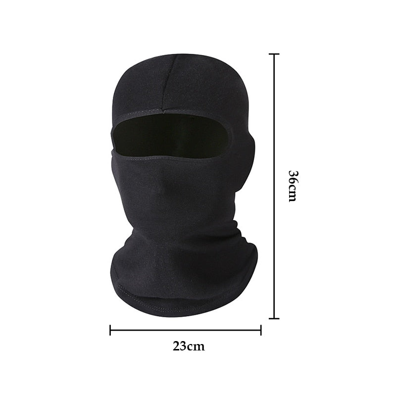 The Ultimate Outdoor Shield - Full Face Cover Balaclava Hat - Black Opal PMC