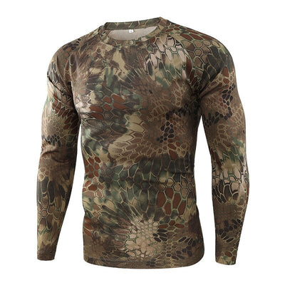 Mege Knight's Tactical Camouflage Warrior T-Shirt: The Ultimate Outdoor Style - Black Opal PMC