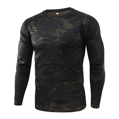 Mege Knight's Tactical Camouflage Warrior T-Shirt: The Ultimate Outdoor Style - Black Opal PMC