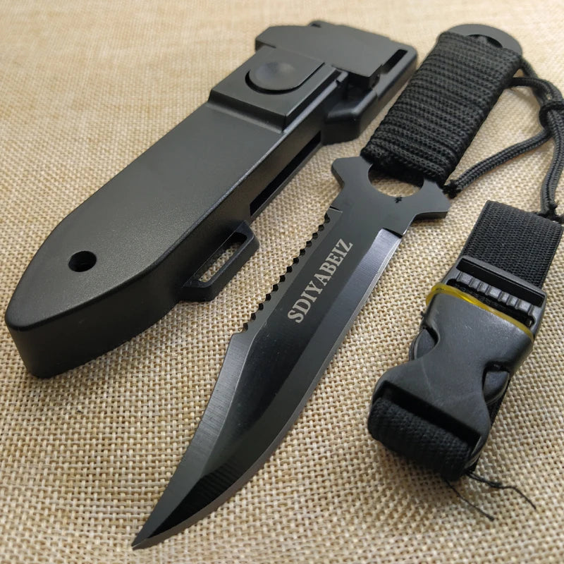 Tactical Fixed Blade 7CR14Mov Outdoor Utility Knife