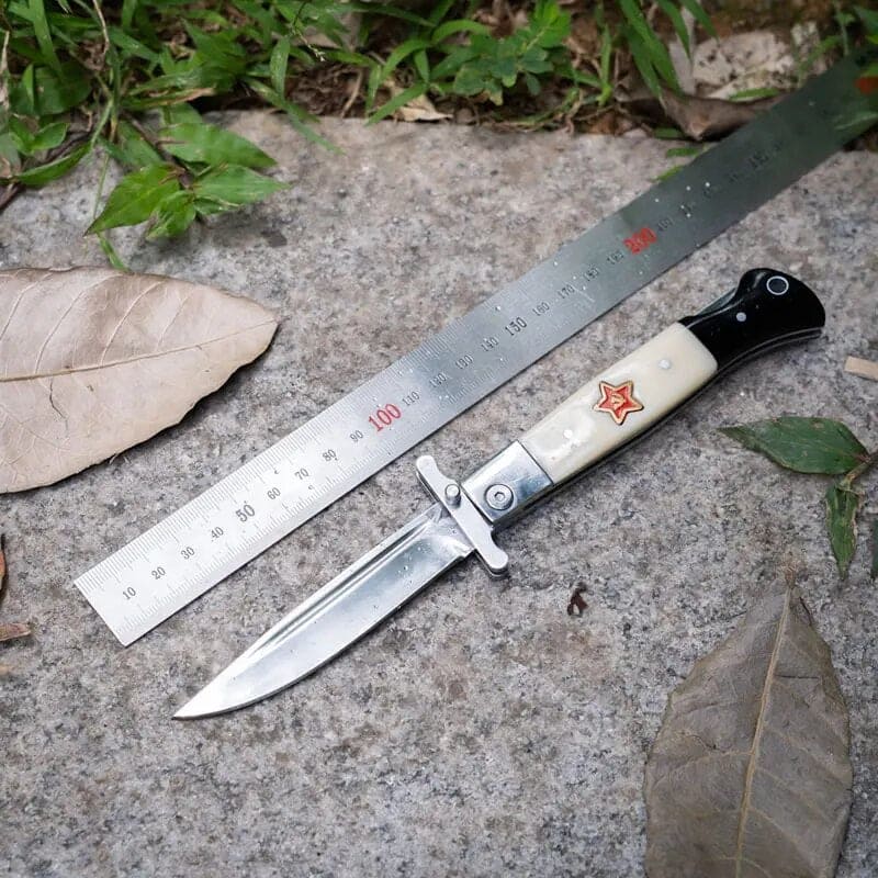 Russian Finka NKVD Outdoor Camping Folding Knife Military Self Defense Hunting Knives