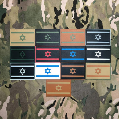 3D PVC Patch Flag of Israel Morale of tactical military