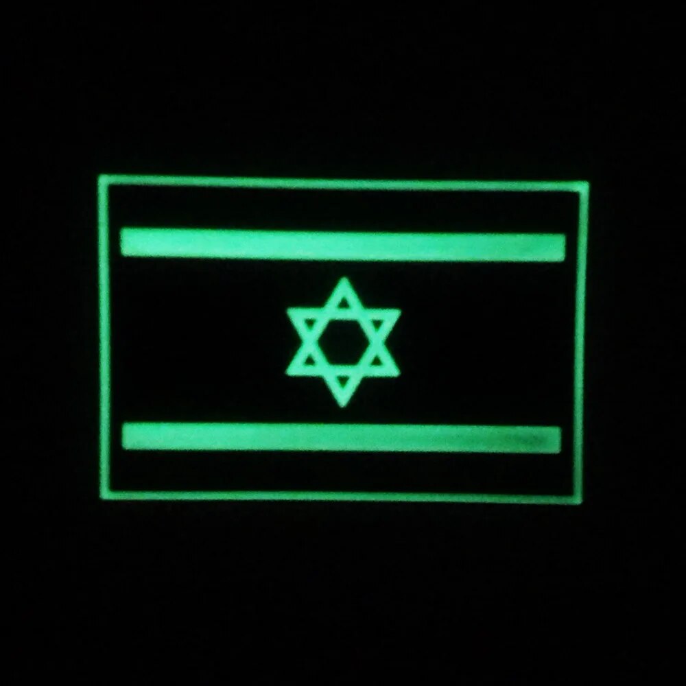 3D PVC Patch Flag of Israel Morale of tactical military