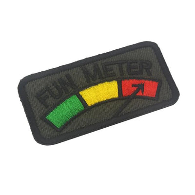 3D Embroidery Patch Full Color Fun Meter Embroidered Patches Tactical Combat Emblem Appliques Embroidered Badges