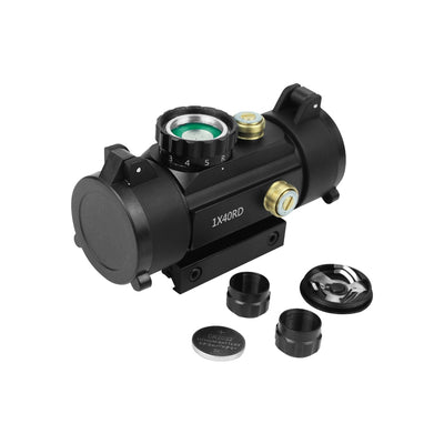 LUGER Tactical 1x40 Red Dot Sight: Enhanced Precision for Hunting and Shooting - Black Opal PMC