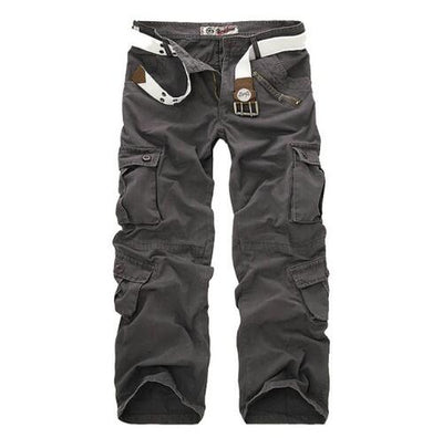 Adventure-Ready Camo Jogger Trousers: The Ultimate Safari Style Tactical Pants for Men - Black Opal PMC