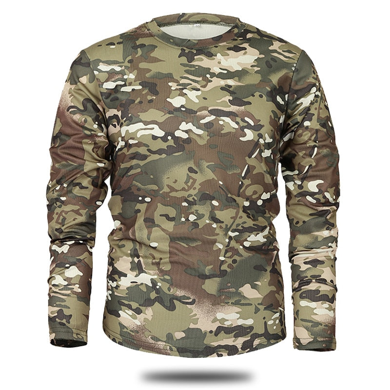 Mege Knight's Tactical Camouflage Warrior T-Shirt: The Ultimate Outdoor Style - Black Opal PMC