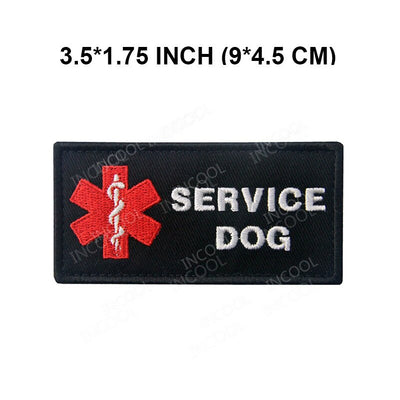 Embroidered Patches EMT Medic Medical Service Dog Patch Working Training Dog PTSD K9 Military Tactical Patches Embroidery Badges