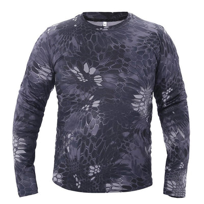 Mege Knight's Tactical Camouflage Warrior T-Shirt: The Ultimate Outdoor Style - Black Opal PMC