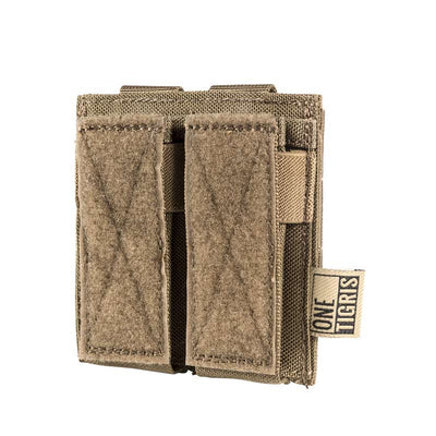The Dual Ammo Guardian: Tactical Double Pistol Magazine Pouch - Black Opal PMC