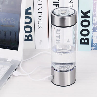 420ML Portable Water Ionizer Bottle Rechargeable Negative Ion Water Cup Hydrogens-rich Water Cup Water Generator Alkaline USB