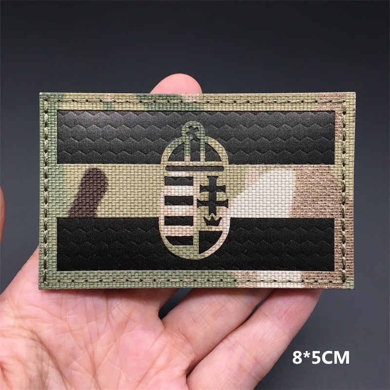 Global Pride Reflective Flag Patches - Black Opal PMC