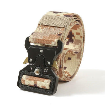 Rugged Adventure Tactical Belt: The Ultimate Outdoor Style Accessory - Black Opal PMC