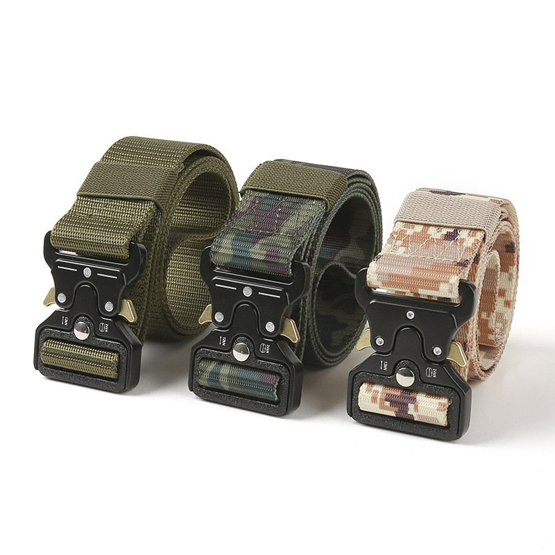 Rugged Adventure Tactical Belt: The Ultimate Outdoor Style Accessory - Black Opal PMC