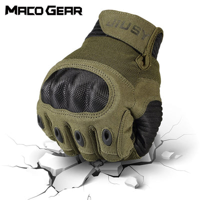 AdventureMax Full Finger Tactical Gloves: Conquer the Outdoors in Style! - Black Opal PMC