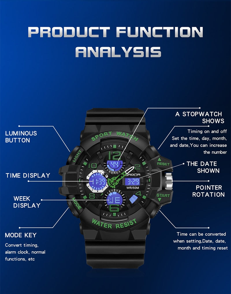 Sleek and Rugged: The Tactical Navigator Watch - Black Opal PMC