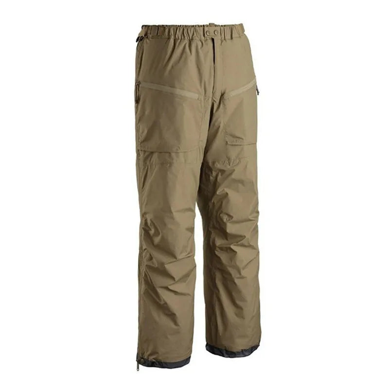 Winter Thicken Warm Tactical Cargo Pants Mens Outdoor Waterproof Windproof All Fully Leg Open with Zip Camouflage Trousers Male