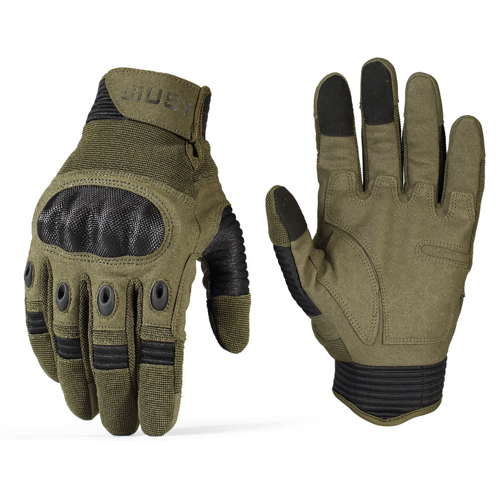 AdventureMax Full Finger Tactical Gloves: Conquer the Outdoors in Style! - Black Opal PMC