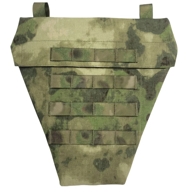 ATFG MC Camo LAP Panel 500D Delustered Nylon Tactical Groin Protection MV Lower Abdomen Platform Pouch Molle LAP Groin Bag