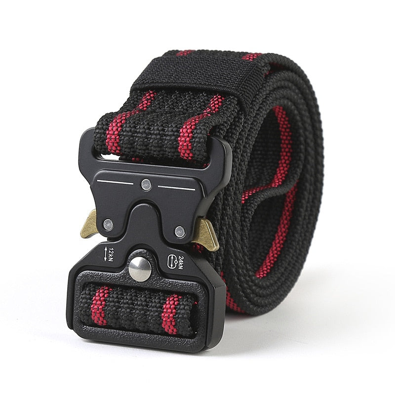 Rugged Adventure Tactical Belt: The Ultimate Outdoor Style Accessory - Black Opal PMC