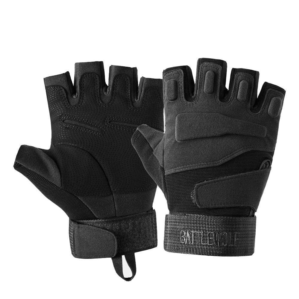 Commander's Grip: Ultimate Tactical Gloves for Outdoor Adventure - Black Opal PMC