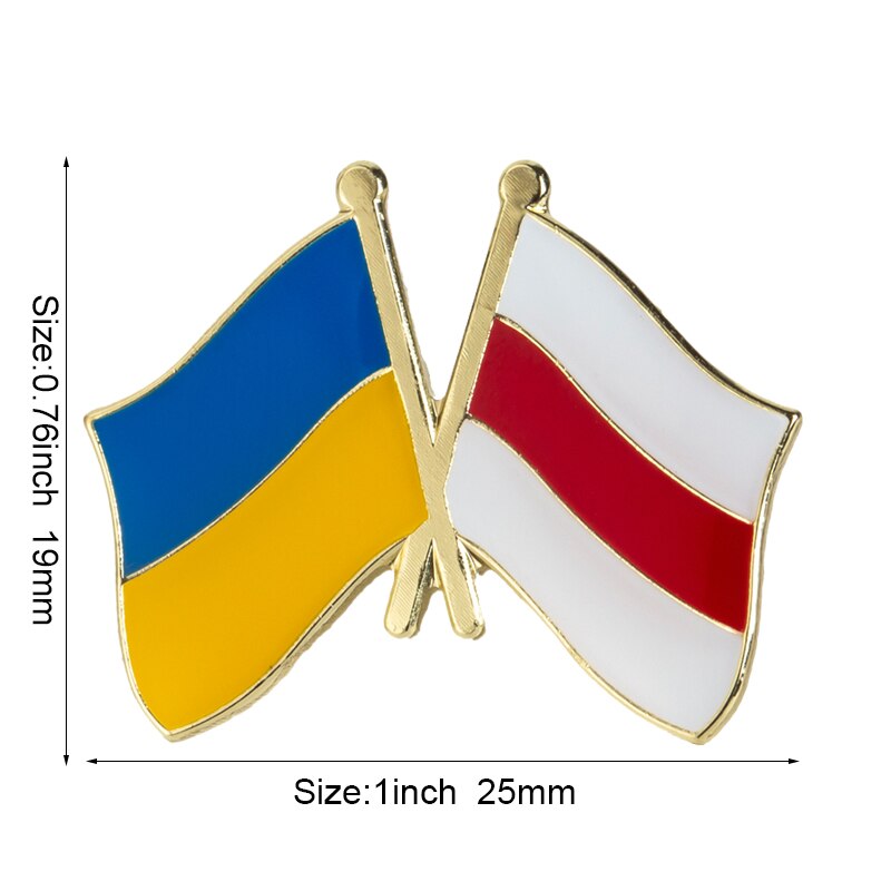 Ukrainian Heritage Metal Flag Lapel Pin: A Symbol of Pride and Elegance - Black Opal PMC