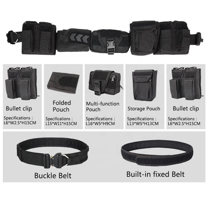 Yakeda Gear User Outdoor Black Hunting Tactics Law Enforcement Duty Security Traffic air gun Belt