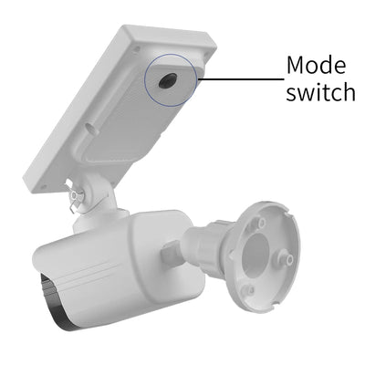 1PC Solar Battery Powered, Waterproof Fake Security Camera, Dummy Cameras, Motion-Activated Flood lights, Realistic Look