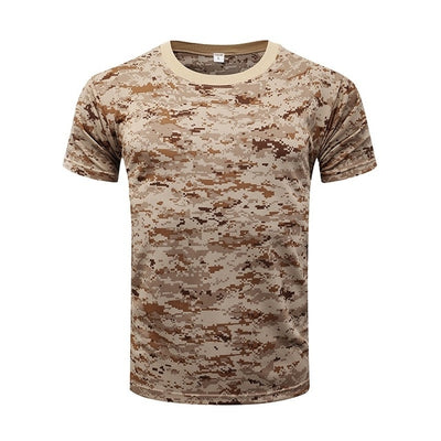 Stealth Mode Camo Men's Outdoor Tee: Embrace the Rugged Charm of Military-Inspired Fashion - Black Opal PMC