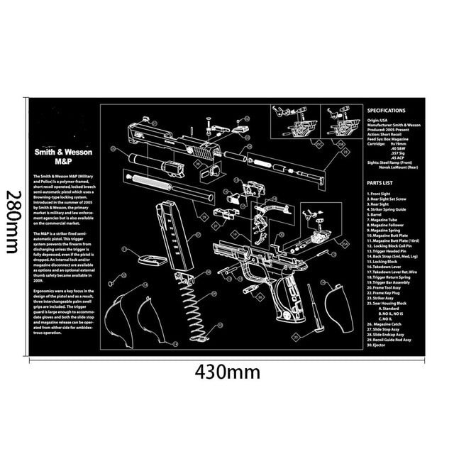 The Tactical Armory Cleaning Mat: The Ultimate Gun Care Companion - Black Opal PMC