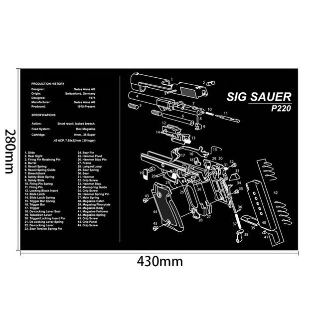 The Tactical Armory Cleaning Mat: The Ultimate Gun Care Companion - Black Opal PMC