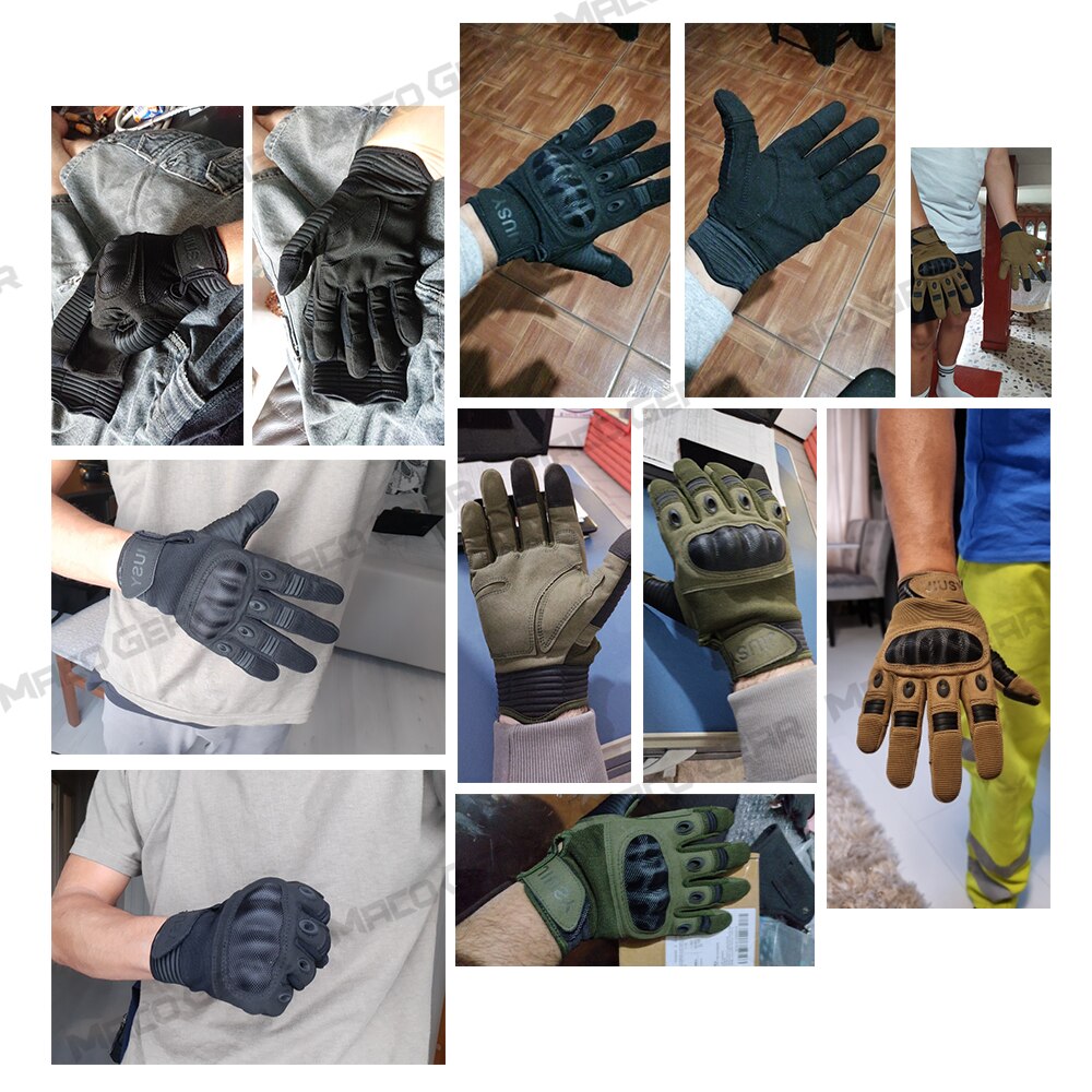 AdventureMax Full Finger Tactical Gloves: Conquer the Outdoors in Style! - Black Opal PMC