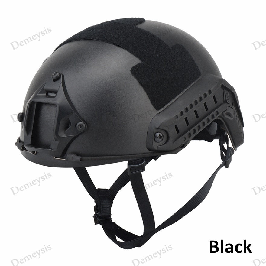 The Stealth Ops Tactical Helmet: Conquer the Outdoors in Style! - Black Opal PMC