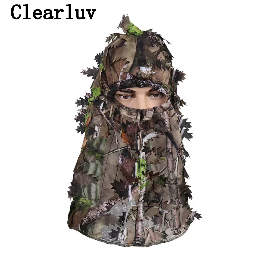 The Stealth Hunter's Ghillie Camouflage Leafy Hat - Black Opal PMC