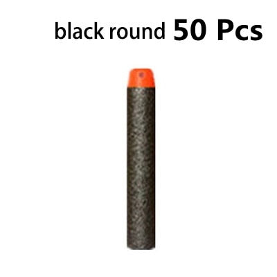 Nerf Bullets EVA Soft Hollow Hole Head 7.2cm Refill Bullet Darts for Nerf Toy Gun Accessories for Nerf Blasters - Black Opal PMC