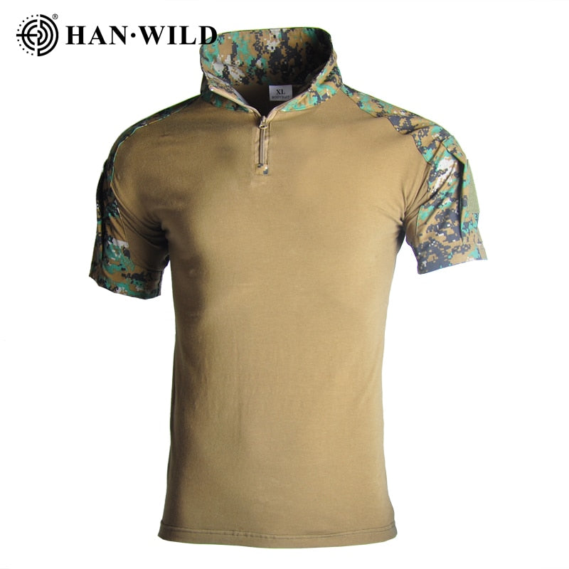 The Commando Camo Tactical T-Shirt: Your Ultimate Outdoor Companion - Black Opal PMC