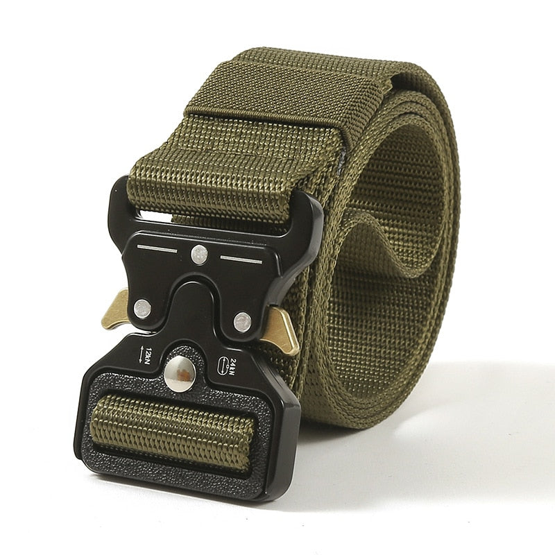 Rugged Adventure Tactical Belt: The Ultimate Outdoor Style Accessory - Black Opal PMC