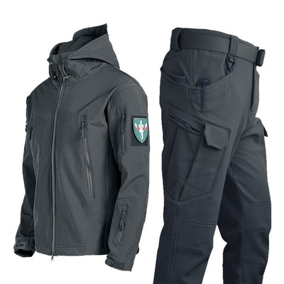 Arctic Expedition Men's Tactical Fleece Jacket: Stay Warm and Dry in Style - Black Opal PMC