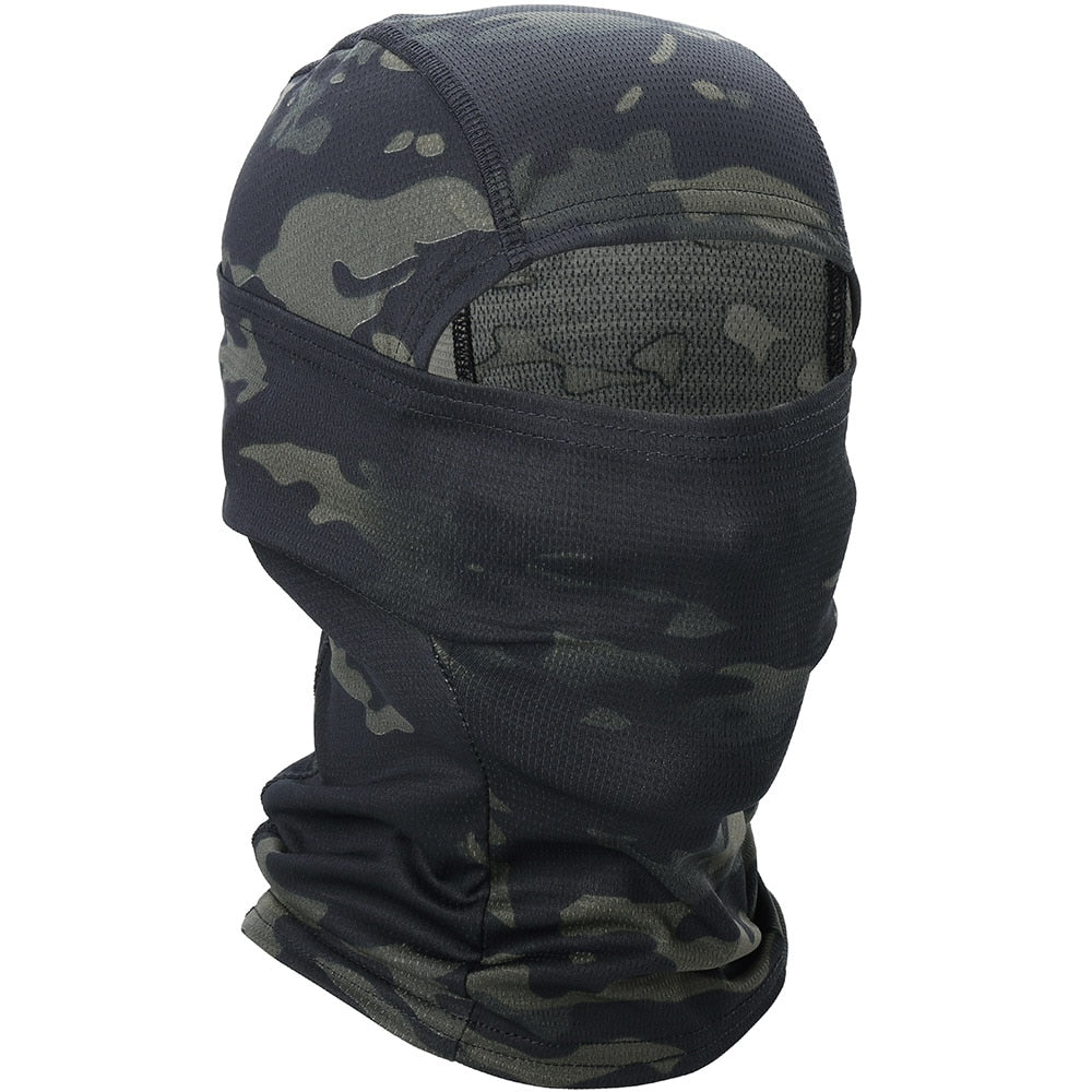 The Stealth Shield Multicam Camouflage Balaclava - Black Opal PMC