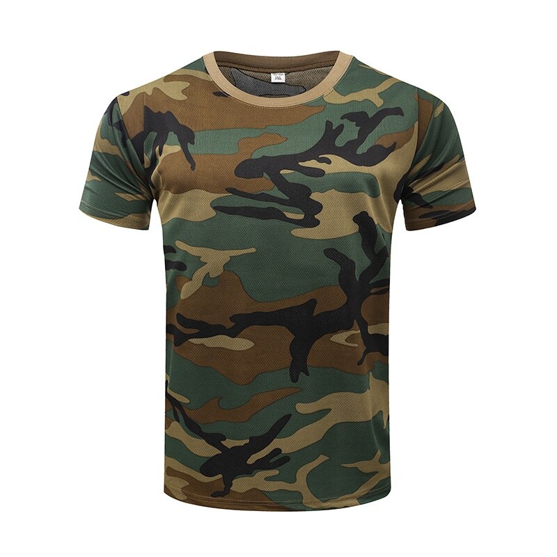 Stealth Mode Camo Men's Outdoor Tee: Embrace the Rugged Charm of Military-Inspired Fashion - Black Opal PMC