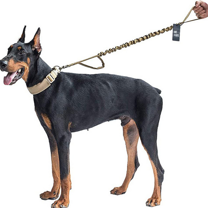 The Commando Canine Leash: Elite Tactical Training and Running Leash for Medium to Large Dogs - Black Opal PMC