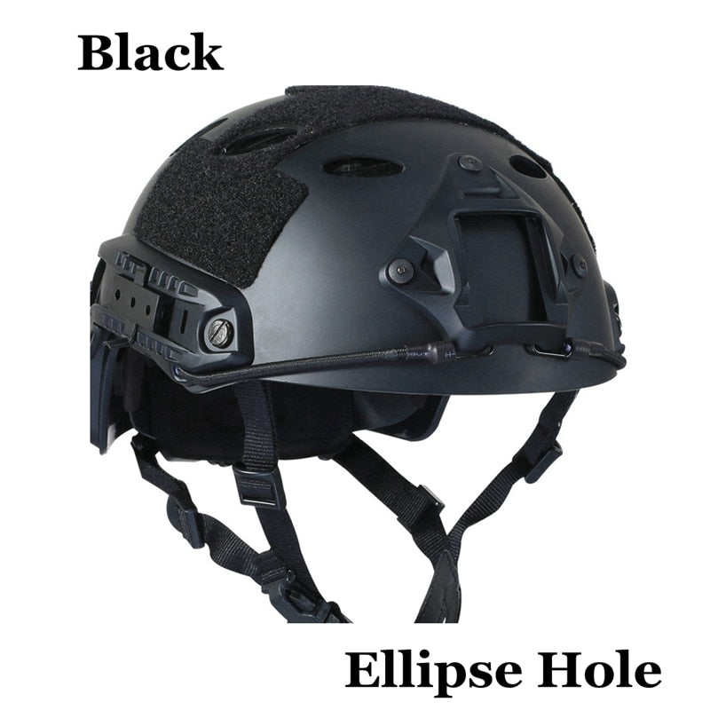 The DefenderX Tactical Headgear: Unleash Your Inner Warrior - Black Opal PMC