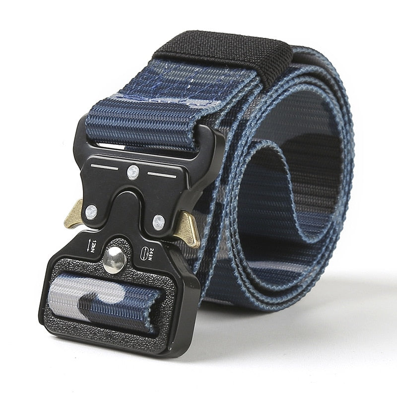 Rugged Adventure Tactical Belt: The Ultimate Outdoor Style Accessory - Black Opal PMC