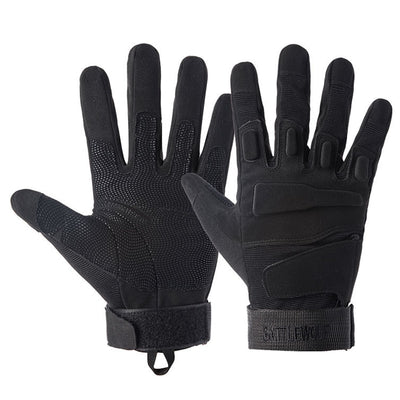 Commander's Grip: Ultimate Tactical Gloves for Outdoor Adventure - Black Opal PMC