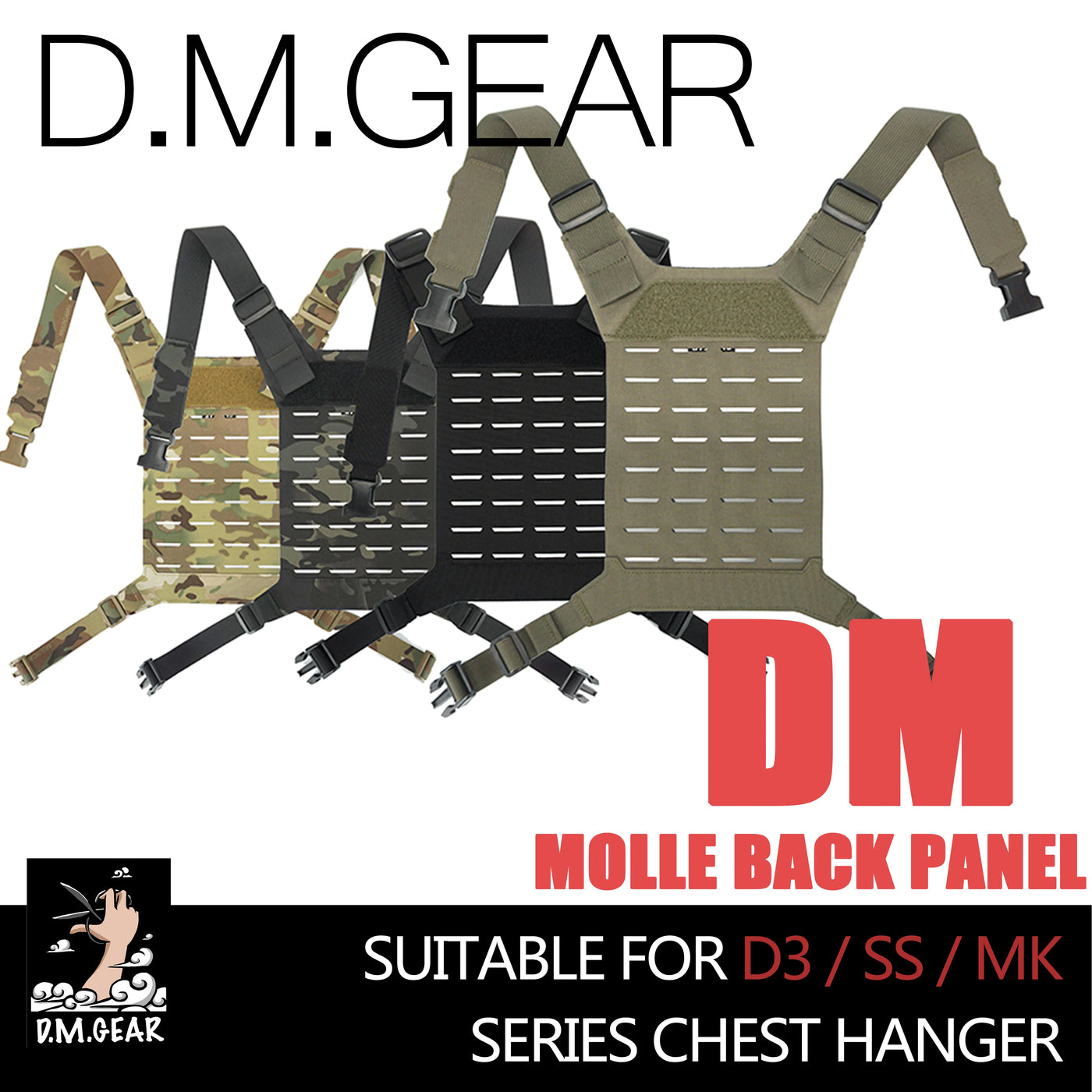 Tactical Gear Military Equipment Light Weight Hunting Accessory MOLLE Backplane D3 SS MK Series Chest Hang General