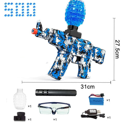 Electric Gel Ball Gun Blaster Toys,Eco-Friendly Splatter Ball Blaster with 20000+ Water Beads, Outdoor Games Toys Boys 12+ - Black Opal PMC